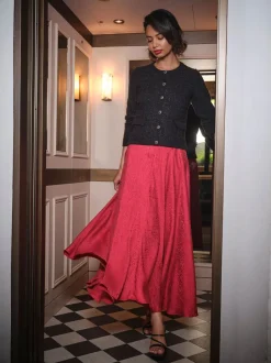 Fat Face Jupe mi-longue en jacquard FatFace New