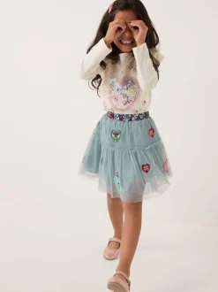 Monsoon Jupe en tulle avec ornements cœur Discount