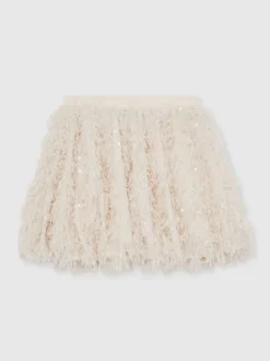 Reiss Jupe Roxy ornée de sequins en tissu moelleux Online