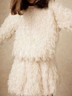 Reiss Jupe Roxy ornée de sequins en tissu moelleux Online