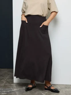 Yours Curve Jupe Maxi en jersey extensible Sale