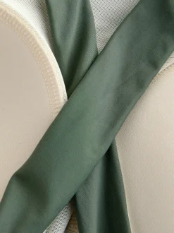 Next Kaki/crème - Maillot de bain dos nu à col montant pour le contrôle du ventre Hot