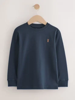 Next Kaki/Fauve/Violet/Marine - Lot de 4 T-shirts à manches longues et confortables (3-16ans) New