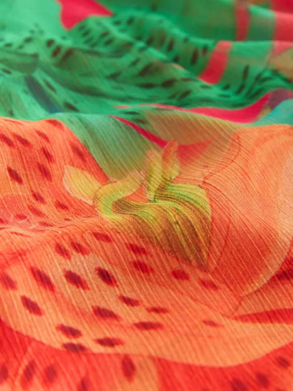 Next Kew Collection Fleuri vif - Robe mi-longue enveloppante à manches longues Occasion Clearance