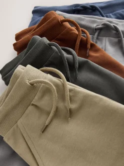 Next Khaki/Gris/Bleu - Lot de 5 joggings (3mois-7ans) Clearance