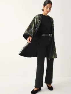 Monsoon Kimono Delta imprimé en velours