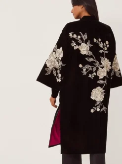 Monsoon Kimono Fia en velours brodé fleuri Best