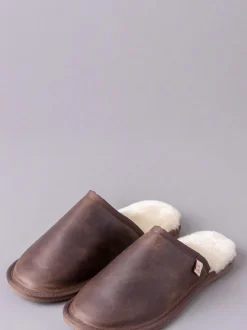 Lakeland Leather Pantoufles Curseur en cuir pour hommes Sale