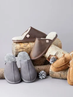 Lakeland Leather Pantoufles Curseur en cuir pour hommes Sale