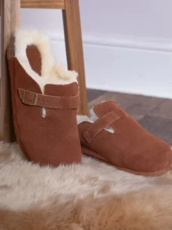 Lakeland Leather Unisexe Sheepskin Sabots Chaussons Clearance
