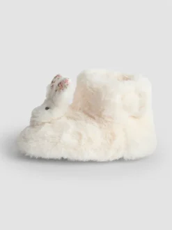 Jojo Maman Bébé Lapin blanc - Chaussons bottes en peluche Clearance