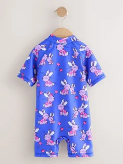 Next - Maillot de bain Sunsafe (3mths-10yrs) Lapin Bleu cobalt Clearance
