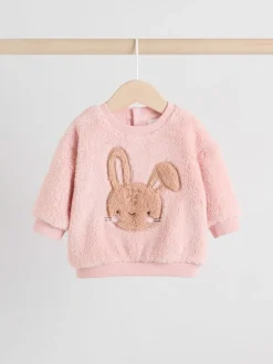Next Lapin rose - Ensemble de Hauts et Leggings en polaire Bébé 2 pièces (0mois-2ans) Sale