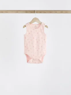 Next Lapin rose - Paquet de bodys pour bébé avec gilet 5 Clearance
