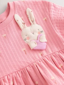 Next Lapin rose - Robe d’été en jersey (3mois à7ans) Outlet