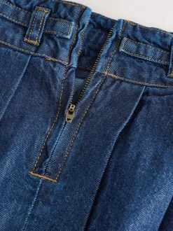 Next Lave-vaisselle foncé - Jupe plissée en jean (3-16ans) Discount