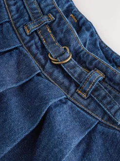 Next Lave-vaisselle foncé - Jupe plissée en jean (3-16ans) Discount