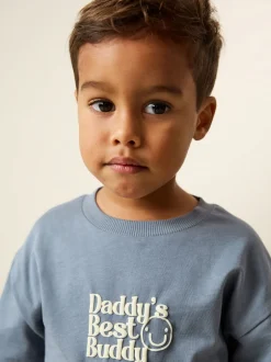Next - Petit t-shirt graphique à manches courtes (3mois à7ans) Le meilleur compagnon bleu du papa Sale