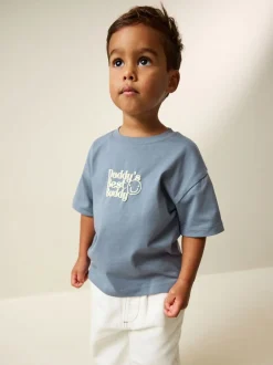 Next - Petit t-shirt graphique à manches courtes (3mois à7ans) Le meilleur compagnon bleu du papa Sale