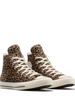 Converse Leopard Marron - Baskets Chuck Taylor en daim sur l’ensemble Clearance