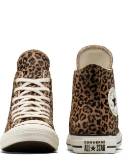 Converse Leopard Marron - Baskets Chuck Taylor en daim sur l’ensemble Clearance