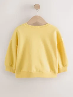 Next - Sweat à col ras du cou (3mths-7yrs) Légumes jaunes Clearance