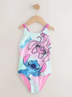 Next - Maillot de bain à double bretelle (3-16yrs) Licence Bleu Stitch Sale