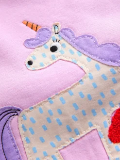 Next - Ensemble Sweat-shirt et jogging Coupe ballon (3mois -7ans) Licorne à rayures roses Discount