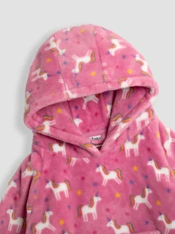 Jojo Maman Bébé Licorne rose - Couverture douillette à capuche Best
