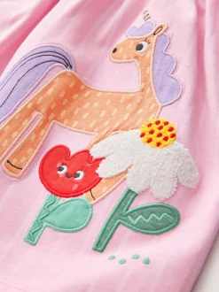 Next - Robe ornée à manches longues (3mois7ans) Licorne rose Discount