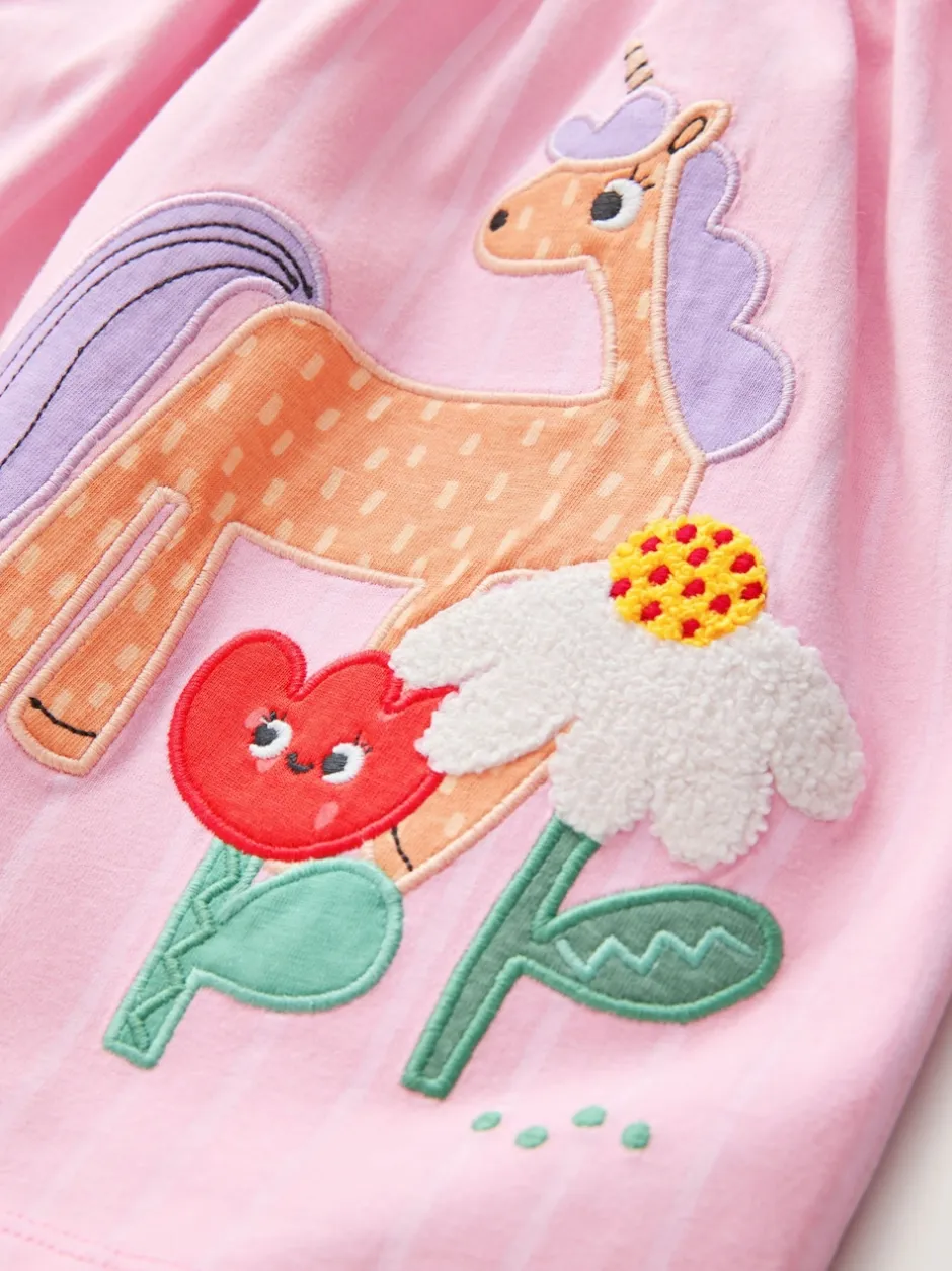 Next - Robe ornée à manches longues (3mois7ans) Licorne rose Discount