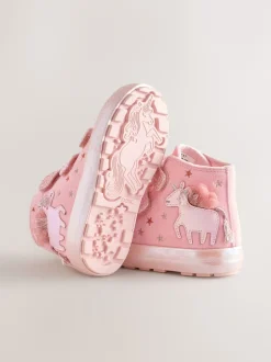 Next Licorne rose - Touch Fastening High Top Trainers (touch Fastening High Top Trainers) Outlet