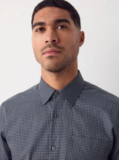 Next Lien noir/or - Chemise à manches longues et imprimés