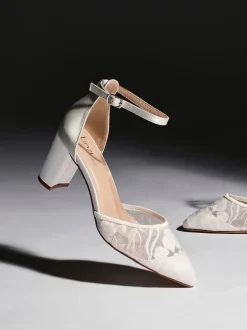 Linzi talons de cour en dentelle florale Essence Discount