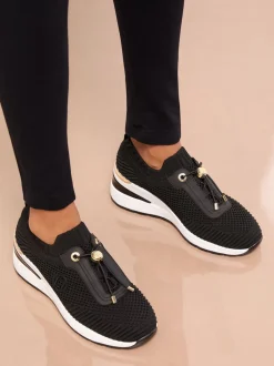 Lipsy Baskets de sport Tapis de couloir Compensée Milieu en maille Discount