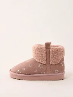 Lipsy Chaussons bottes à enfiler imprimées doublées de faux shearling Online