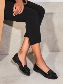 Lipsy Patent Chaussures plates Tassel Mocassins Sale