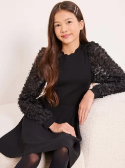 Lipsy Robe en maille à manches texturées (5-16ans)
