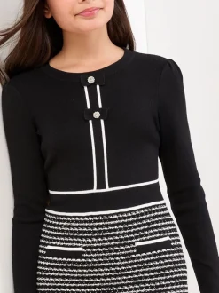 Lipsy Robe 2en maille bouclée1 en maille (5-16ans) Clearance