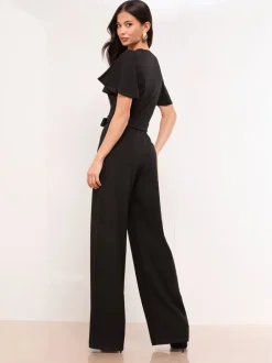 Lipsy Short Sleeve Hardware Jumpsuit