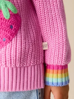 Little Bird by Jools Oliver Cardigan en maille à col en V et fraise Sale