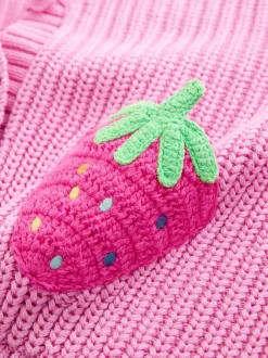 Little Bird by Jools Oliver Cardigan en maille à col en V et fraise Sale