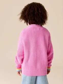 Little Bird by Jools Oliver Cardigan en maille à col en V et fraise Sale