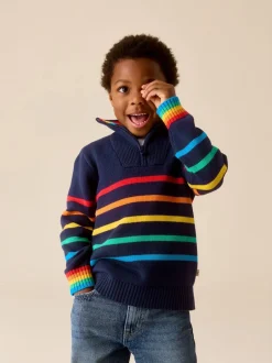 Little Bird by Jools Oliver Pull zippé en maille à manches longues 1/4 New