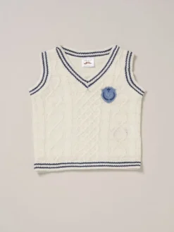 Little Gent True Knit débardeur, Body, Pantalons et Nœud papillon Blanc Ensemble Hot