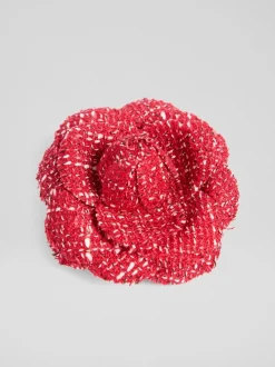 LK Bennett Corsage en coton rouge Outlet