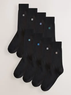 Next Logo bleu/gris - Chaussettes brodées Lasting Fresh 8 Lot New