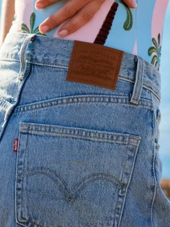 Levi's Loin et loin - Short High Ample Denim Clearance