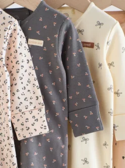 Next Léopard et cerise monochrome - Lot de 4 dors-bien zippés pour Bébé Imprimé (0mois à3ans) Best