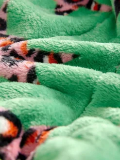 Eleanor Bowmer Léopard vert - Peignoir en polaire imprimé léopard Best